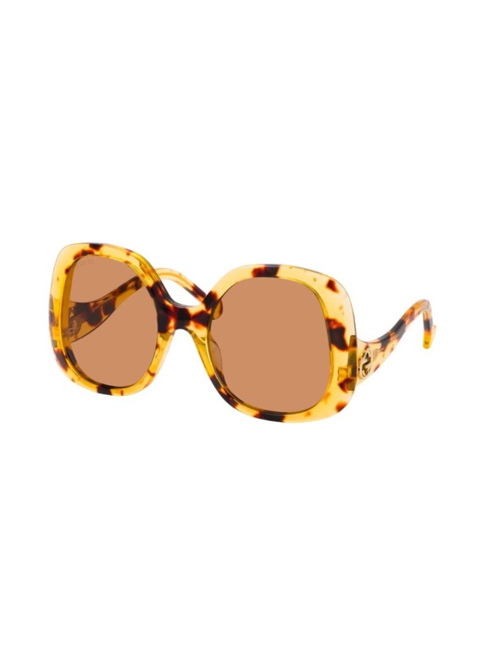Gucci Acetate Square Sunglasses GG1235S tortoise/Havana brown